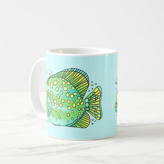 Pisces Fish Koffiemok (Voorkant links)
