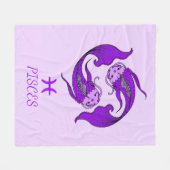 Pisces Fleece Blanket Deken (Voorkant (Horizontaal))