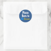 Pisces Geboren in Rebel Ronde Sticker (Tas)