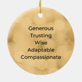 Pisces  geïnspireerd kerstversiering keramisch ornament (Achterkant)