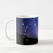 Pisces | Gepersonaliseerde zodiac-constellatie Koffiemok (Links)