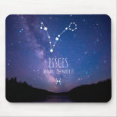 Pisces | Gepersonaliseerde zodiac-constellatie Muismat (Voorkant)