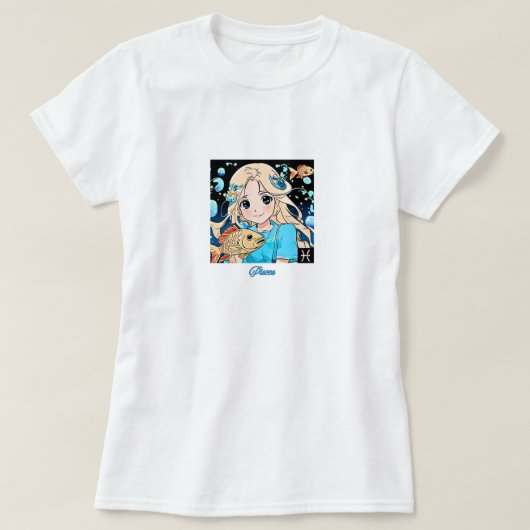 Pisces Girl T-shirt (Design voorkant)