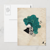 Pisces Girl Zodiac Sign Briefkaart (Voorkant / Achterkant)