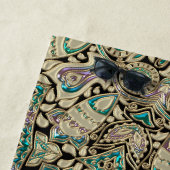 Pisces Gold Lace Mandala Strandlaken (In situ)