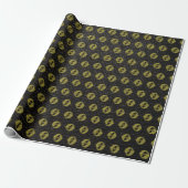 Pisces Gold op leder Cadeaupapier (Uitgerold)