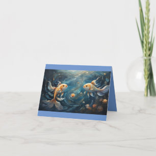 Pisces Happy Birthday Kaart