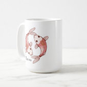 Pisces Hemel Zodiac Mok - Tweeling Vissen Kunst (Voorkant links)