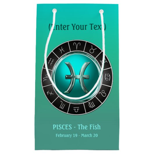 Pisces - het Horoscoopsymbool van de vis Klein Cadeauzakje (Voorkant)