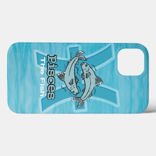 Pisces het viswaterteken Case-Mate iPhone case (Achterkant (horizontaal))