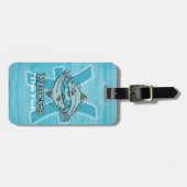 Pisces het viswaterteken id bagagelabel (Voorkant horizontaal)