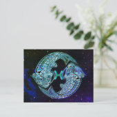 pisces het viszodiale briefkaart (Staand voorkant)