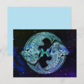pisces het viszodiale briefkaart (Voorkant / Achterkant)
