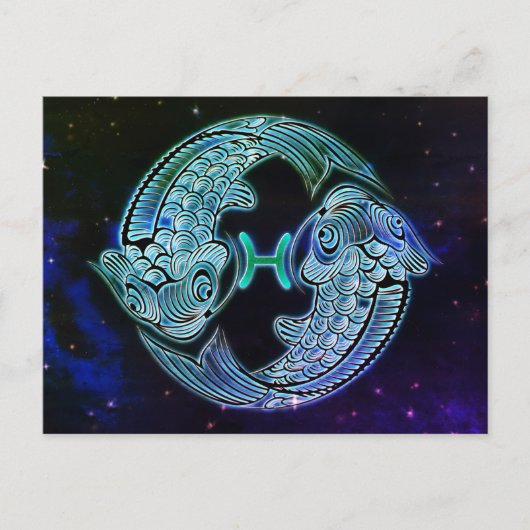 pisces het viszodiale briefkaart (Voorkant)