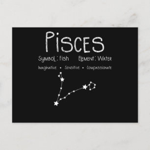 Pisces Horoscope Astrology Star Sign Birthday Gift Briefkaart