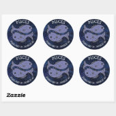 Pisces Horoscope Zodiac Astrological Sign Ronde Sticker (Vel)