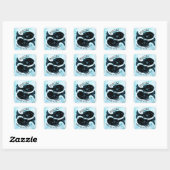 Pisces Horoscope Zodiac Astrological Sign Vierkante Sticker (Vel)