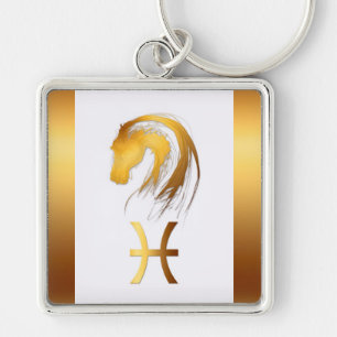 Pisces Horse Westerne Chinese astrologie Sleutelha Sleutelhanger