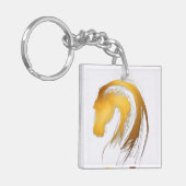 Pisces Horse Westerne Chinese astrologie Sleutelha Sleutelhanger (Voorkant Links)