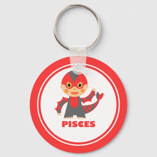 Pisces is mijn Zodiac Sign Sleutelhanger (Voorkant)