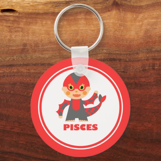 Pisces is mijn Zodiac Sign Sleutelhanger (Voorkant)