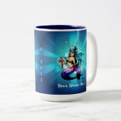 Pisces Jouw naam Mok toevoegen (Voorkant rechts)