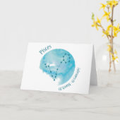 Pisces Kaart (Gele Bloem)