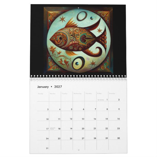Pisces Kalender (Jan 2027)
