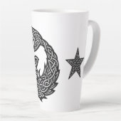 Pisces Keltisch Tweestroom‑Symbool | BurnsInHell I Latte Mok (Rechterhoek)