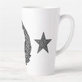 Pisces Keltisch Tweestroom‑Symbool | BurnsInHell I Latte Mok (Rechts)