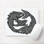 Pisces Keltisch Tweestroom‑Symbool | BurnsInHell I Muismat (Met muis)