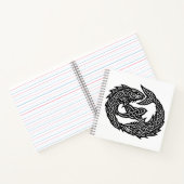 Pisces Keltisch Tweestroom‑Symbool | BurnsInHell I Notitieboek (Binnen)