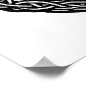 Pisces Keltisch Tweestroom‑Symbool | BurnsInHell I Poster (Hoek)