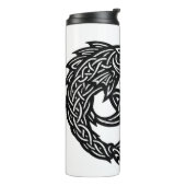 Pisces Keltisch Tweestroom‑Symbool | BurnsInHell I Thermosbeker (Gedraaid links)