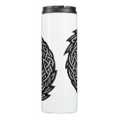 Pisces Keltisch Tweestroom‑Symbool | BurnsInHell I Thermosbeker (Achterkant)
