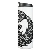 Pisces Keltisch Tweestroom‑Symbool | BurnsInHell I Thermosbeker (Geroteerd rechts)