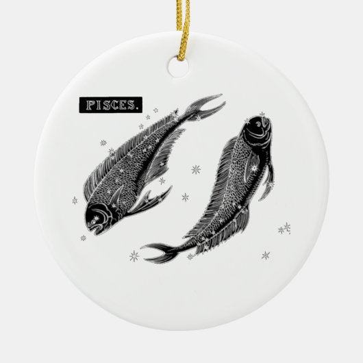  pisces keramisch ornament (Voorkant)