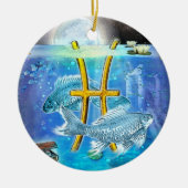 Pisces Keramisch Ornament (Voorkant)