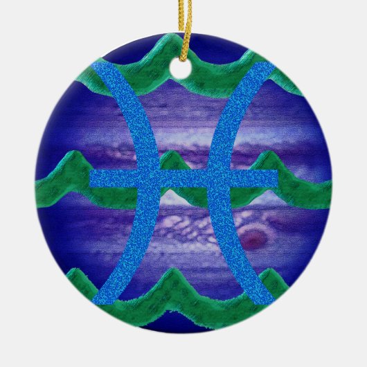 Pisces Keramisch Ornament (Voorkant)