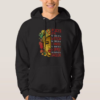 Pisces Koningin  Voor Vrouwen Astrologie Zodiac Pi Hoodie