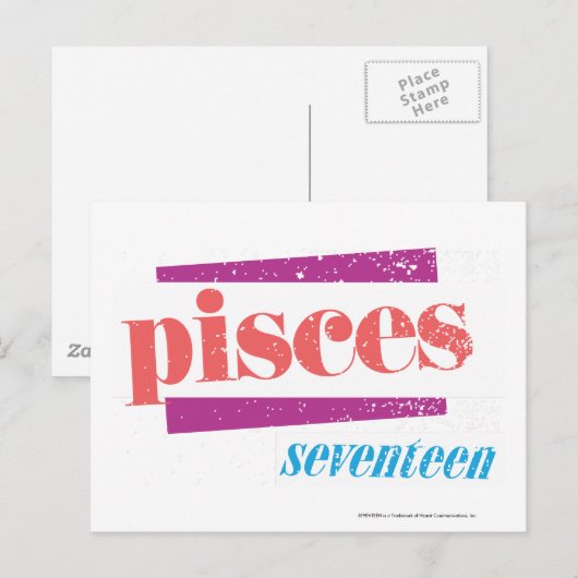 Pisces LtRoze Briefkaart (Voorkant / Achterkant)