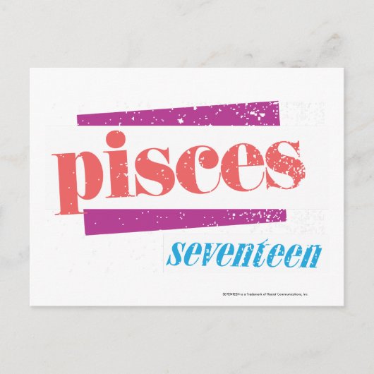 Pisces LtRoze Briefkaart (Voorkant)