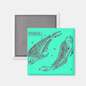 Pisces Magnet (Voorkant / Achterkant)