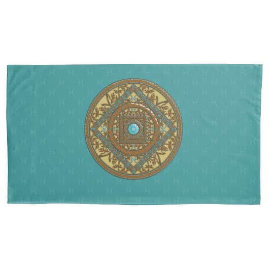Pisces Mandala Kussenhoes (Voorkant)