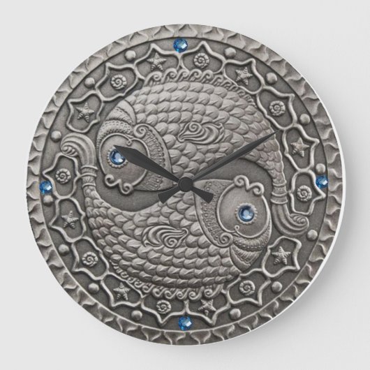Pisces Medallion Grote Klok (Voorkant)