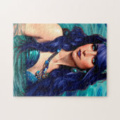 Pisces Mermaid Queen Original Fantasy art Legpuzzel (Horizontaal)