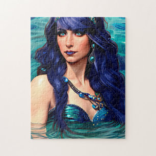 Pisces Mermaid Queen Original Fantasy art Legpuzzel