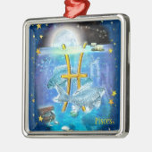 Pisces Metalen Ornament (Links)