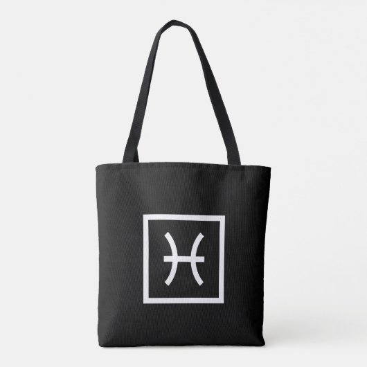 Pisces – Minimalist Zodiac Tote Bag (Achterkant)