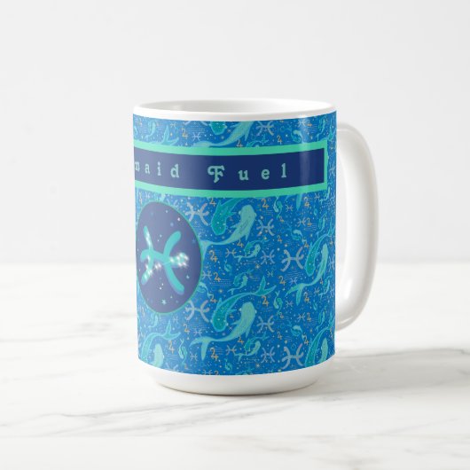 Pisces Modern Personalized Coffee Mug Koffiemok (Voorkant rechts)